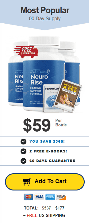NeuroRise Price Three Bottles 90 Days Supply